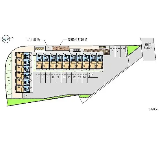 ★手数料０円★京都市右京区嵯峨野六反田町　月極駐車場（LP）